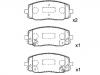 Bremsbelagsatz, Scheibenbremse Brake Pad Set:58101-07A10